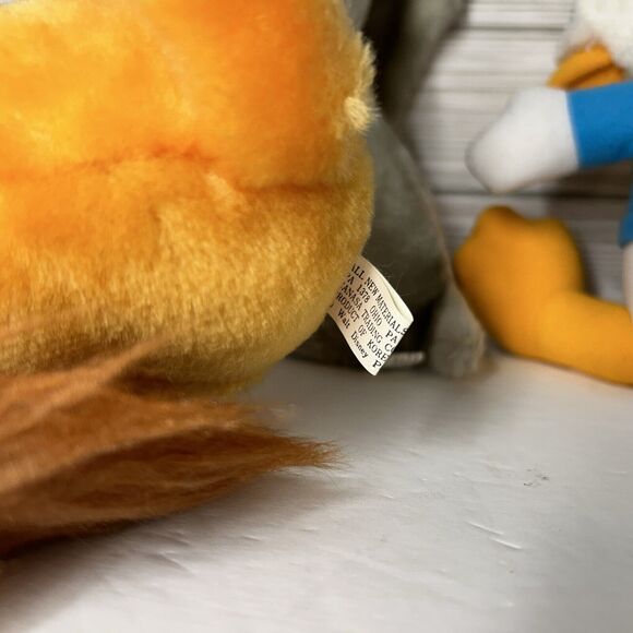 Vintage Walt Disney Plush Lady, Dumbo, Pinocchio, Bambi, Donald Duck from 1985 - Picture 15 of 16